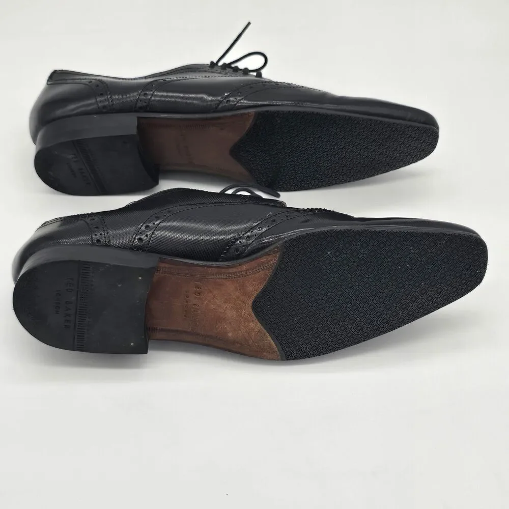 Ted Baker Finbarr Lace Up Tuxedo Oxford Men's 9 Black Wingtip